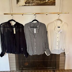 NWT sz 8 J.Crew Blouse Bundle